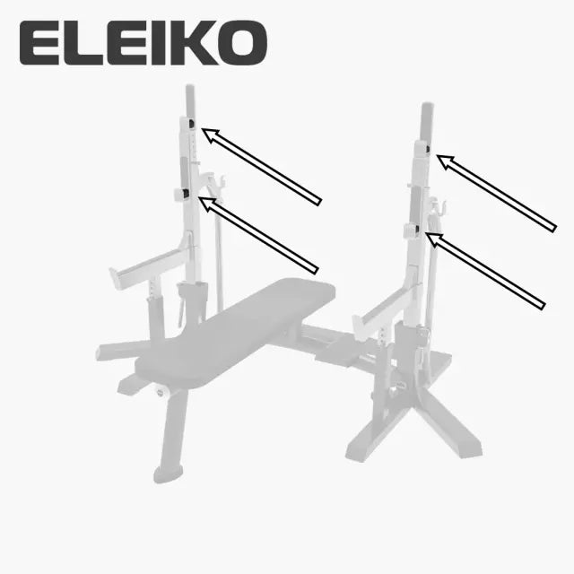 Replacement resin roller for current model ELEIKO Competition Combo Rack