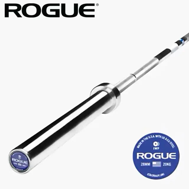 ROGUE 28MM IWF OLYMPIC WEIGHTLIFTING BAR BRIGHT ZINC