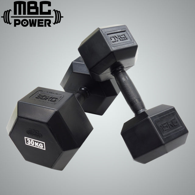 MBC Full Rubber Coated Hex Dumbbell 2.0