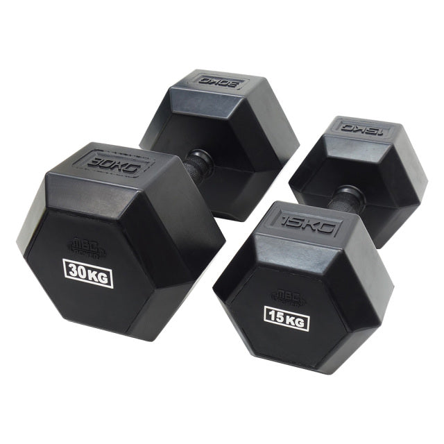 MBC Full Rubber Coated Hex Dumbbell 2.0